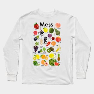 Manx Gaelic Vegetable Collection Long Sleeve T-Shirt